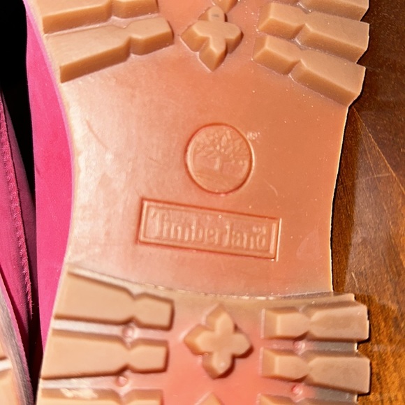 ‼️awesome Timberland Pink Boot women size 6/ big kid size 4 - Picture 6 of 10